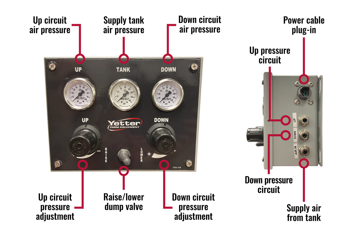 YETTER 2967-0001 AIR ASSIST CYLINDER